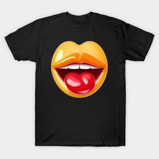 Tongue Out Emoji Sticker - Express Yourself with this Playful Emoticon T-Shirt